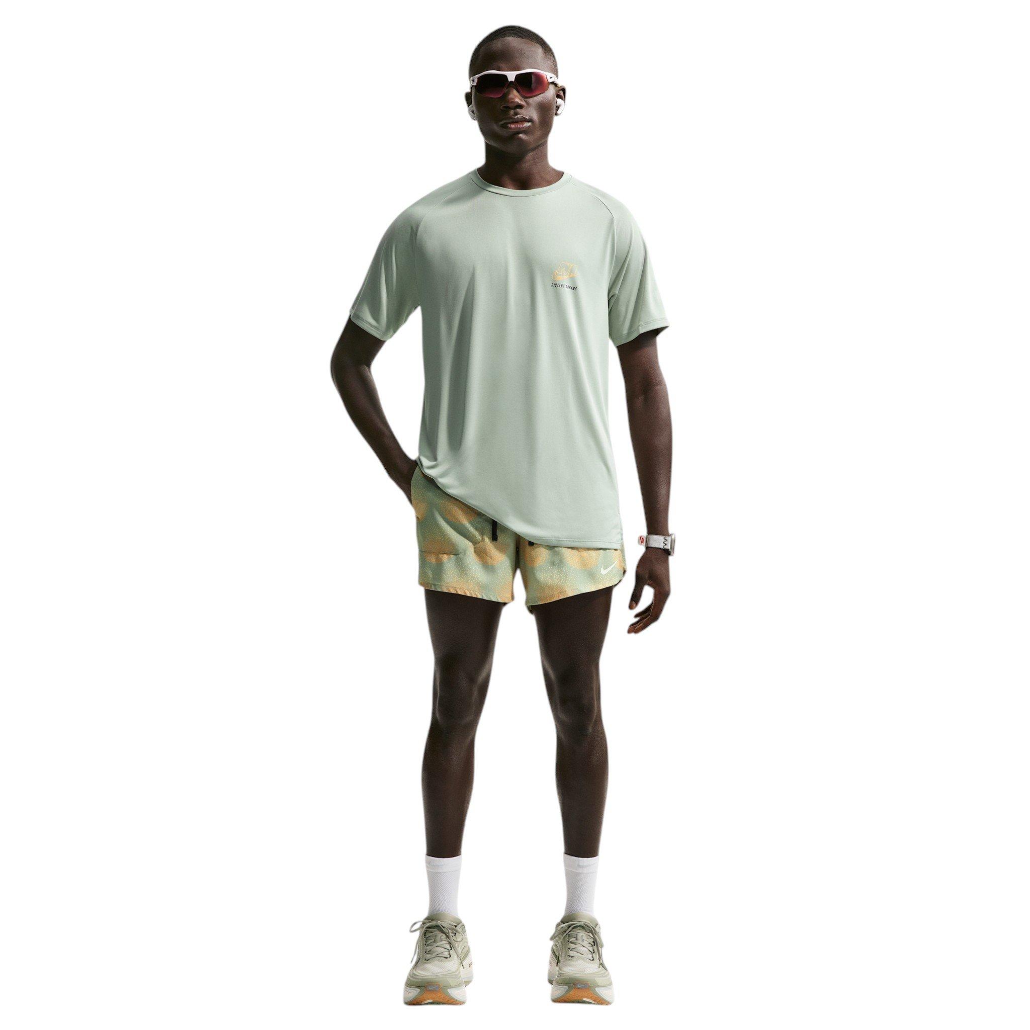 Nike Men's Stride Dri-FIT 5" Brief-Lined Running Shorts - Light Green - LIGHT GREEN